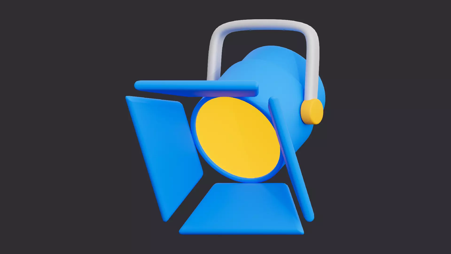 Low Poly Spotlight 3D model