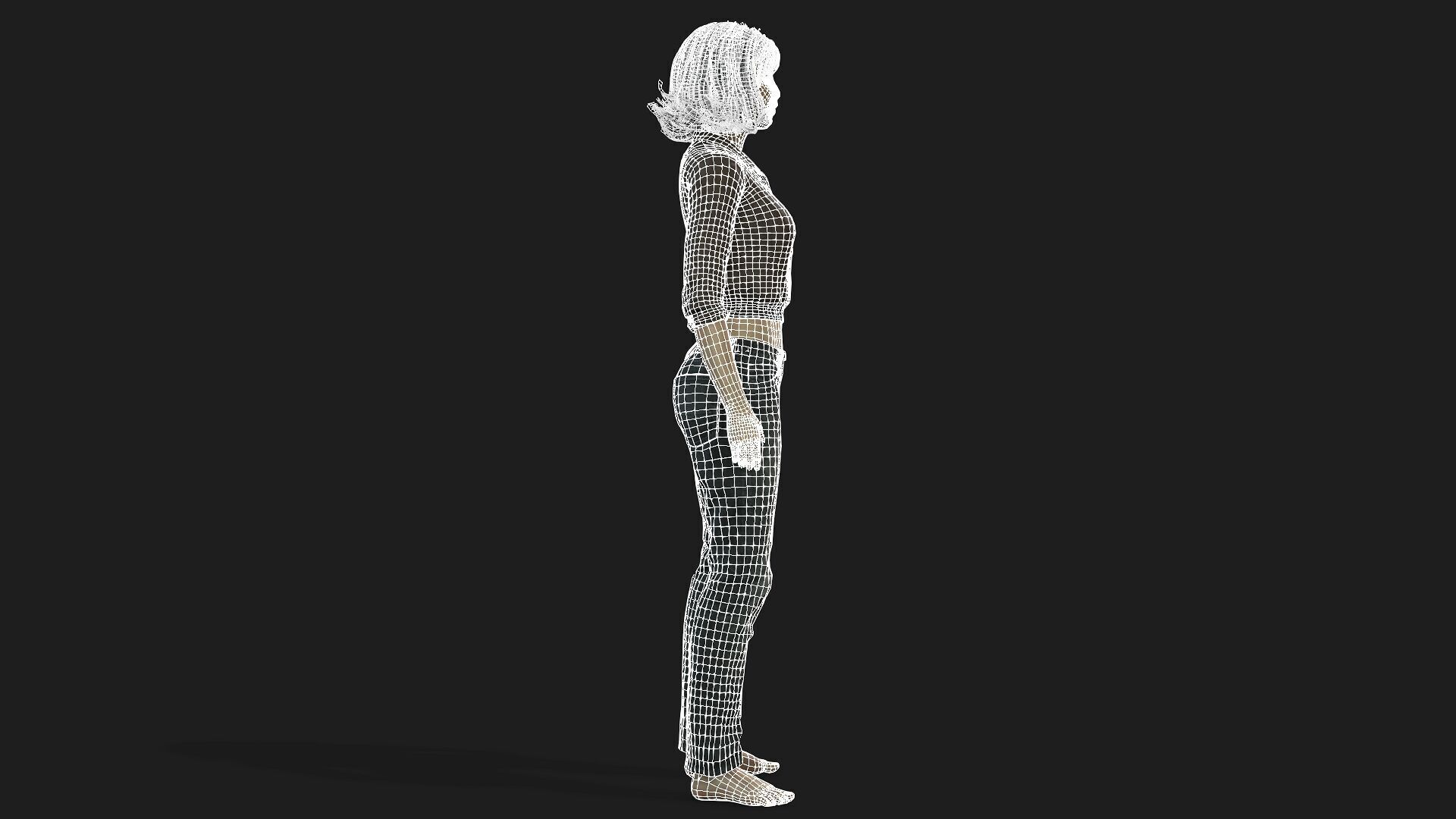 Realistic 3D Woman Character 3D model_13