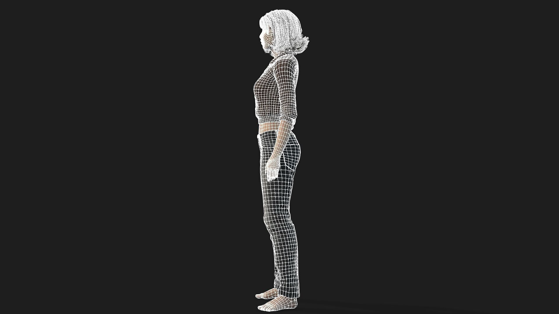 Realistic 3D Woman Character 3D model_14