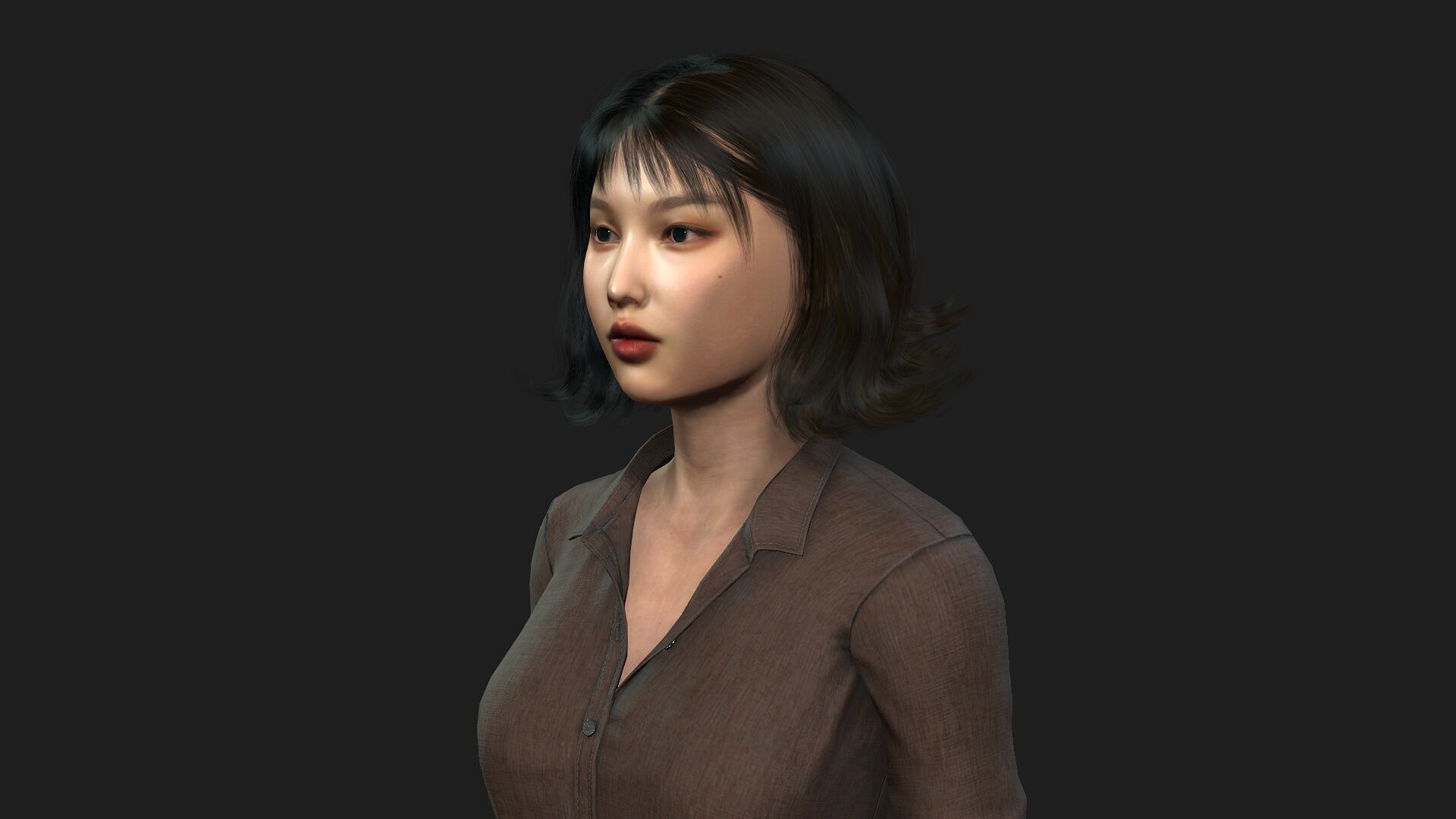 Realistic 3D Woman Character 3D model_7