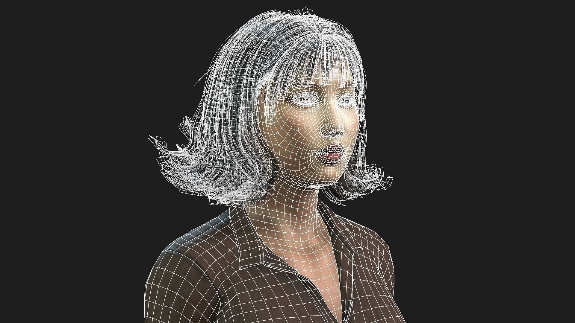 Realistic 3D Woman Character 3D model_18