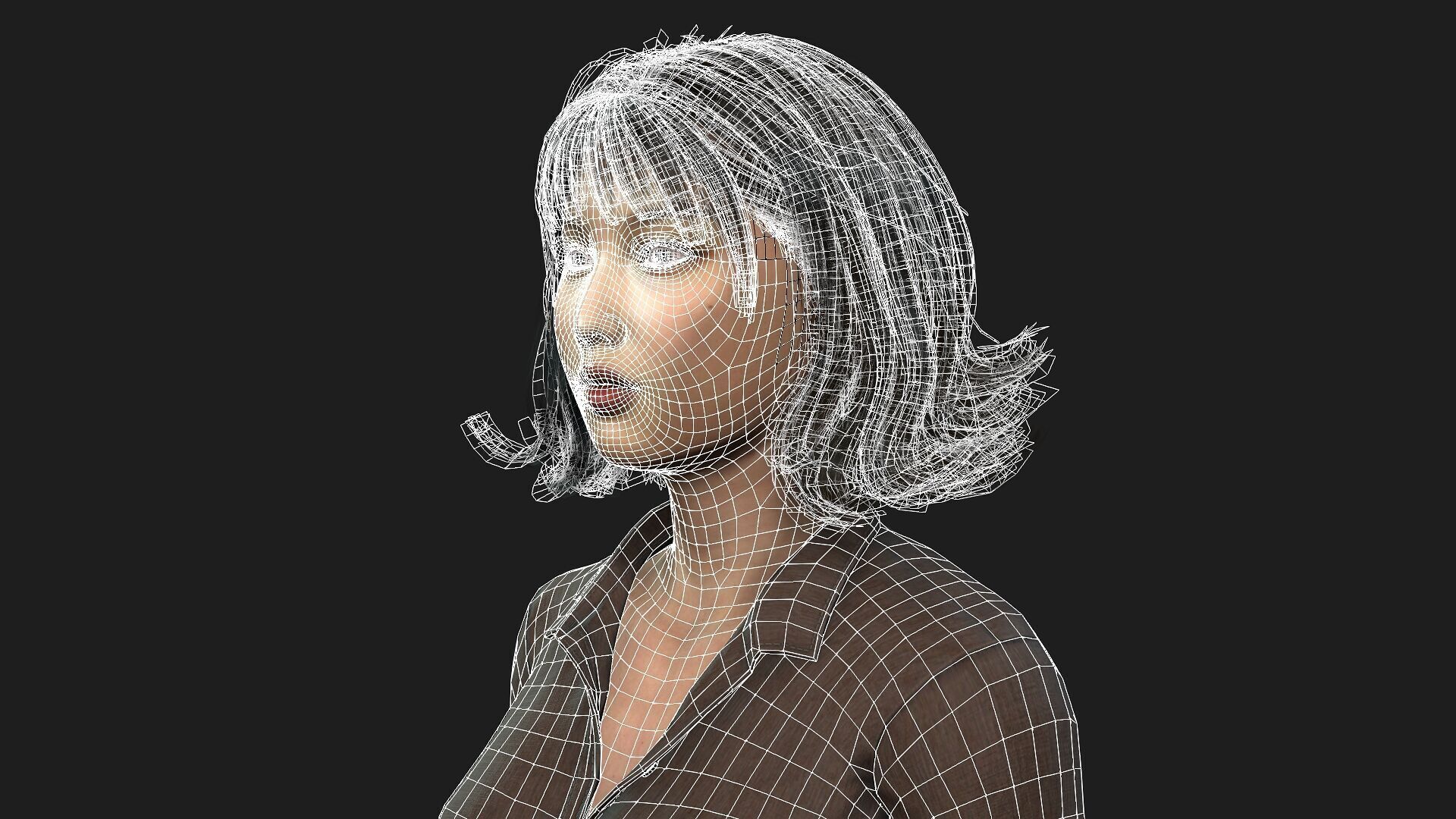 Realistic 3D Woman Character 3D model_17