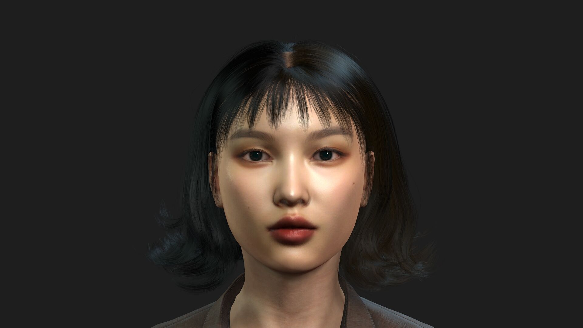 Realistic 3D Woman Character 3D model_2