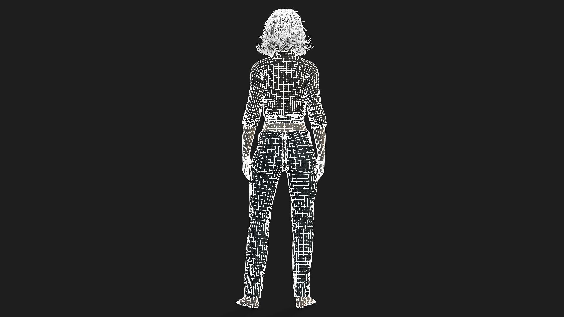 Realistic 3D Woman Character 3D model_15