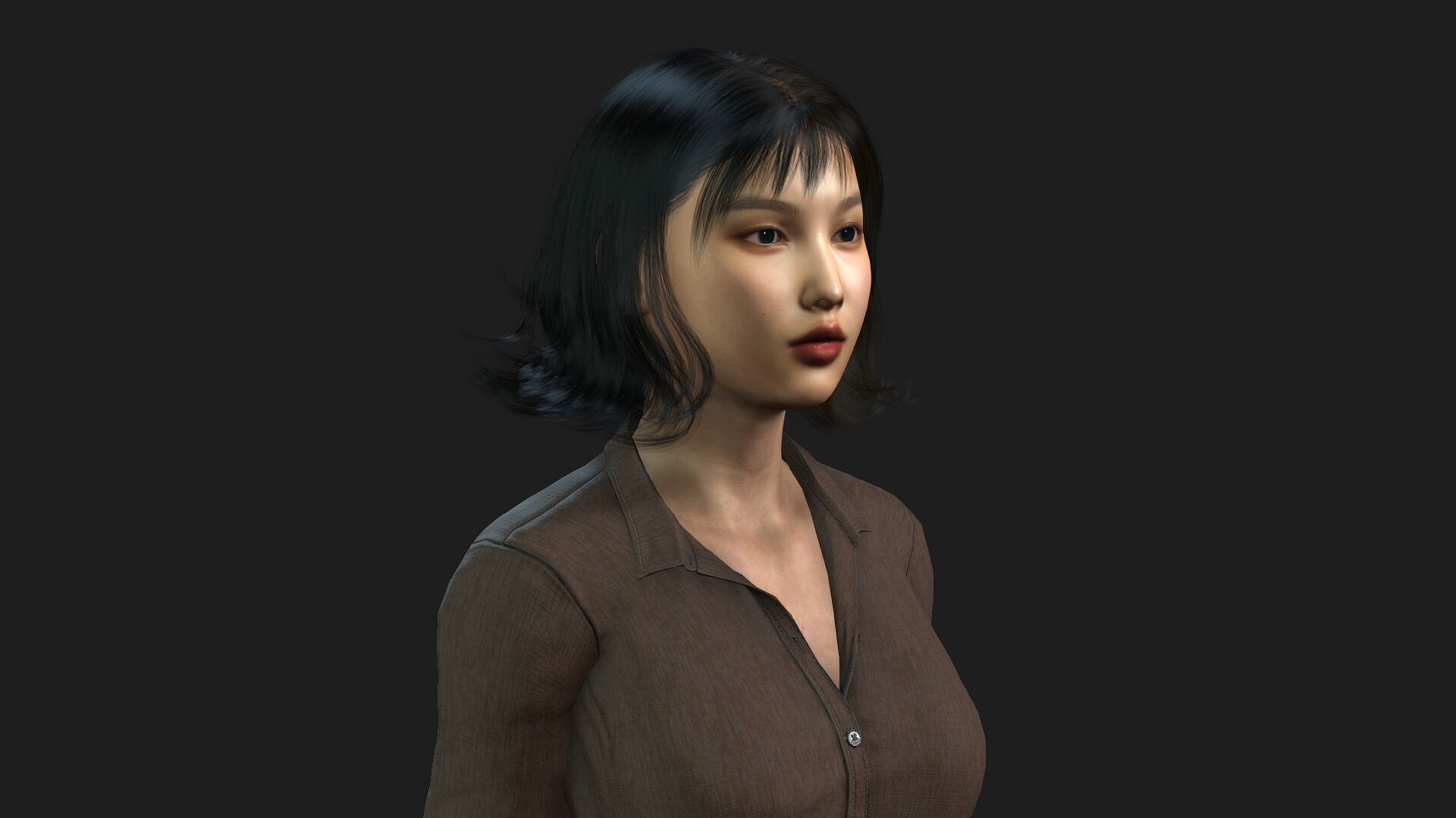 Realistic 3D Woman Character 3D model_8