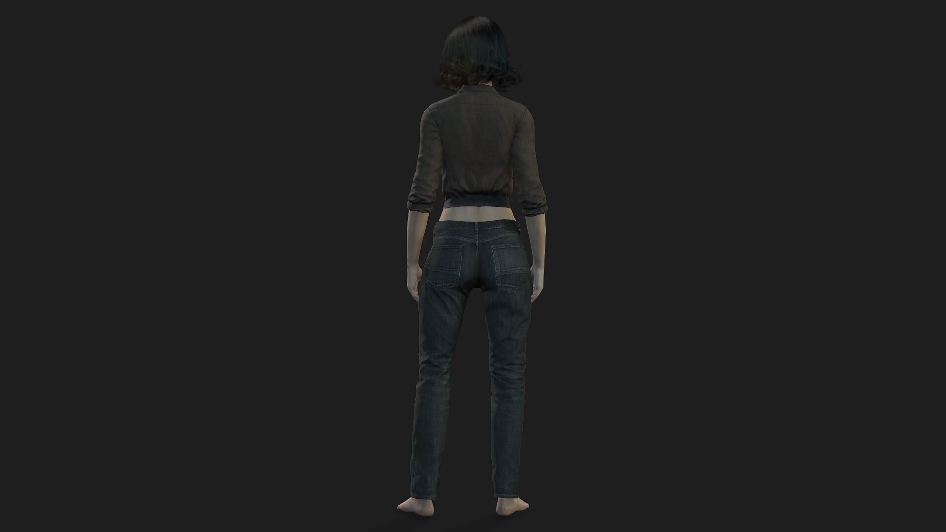 Realistic 3D Woman Character 3D model_5