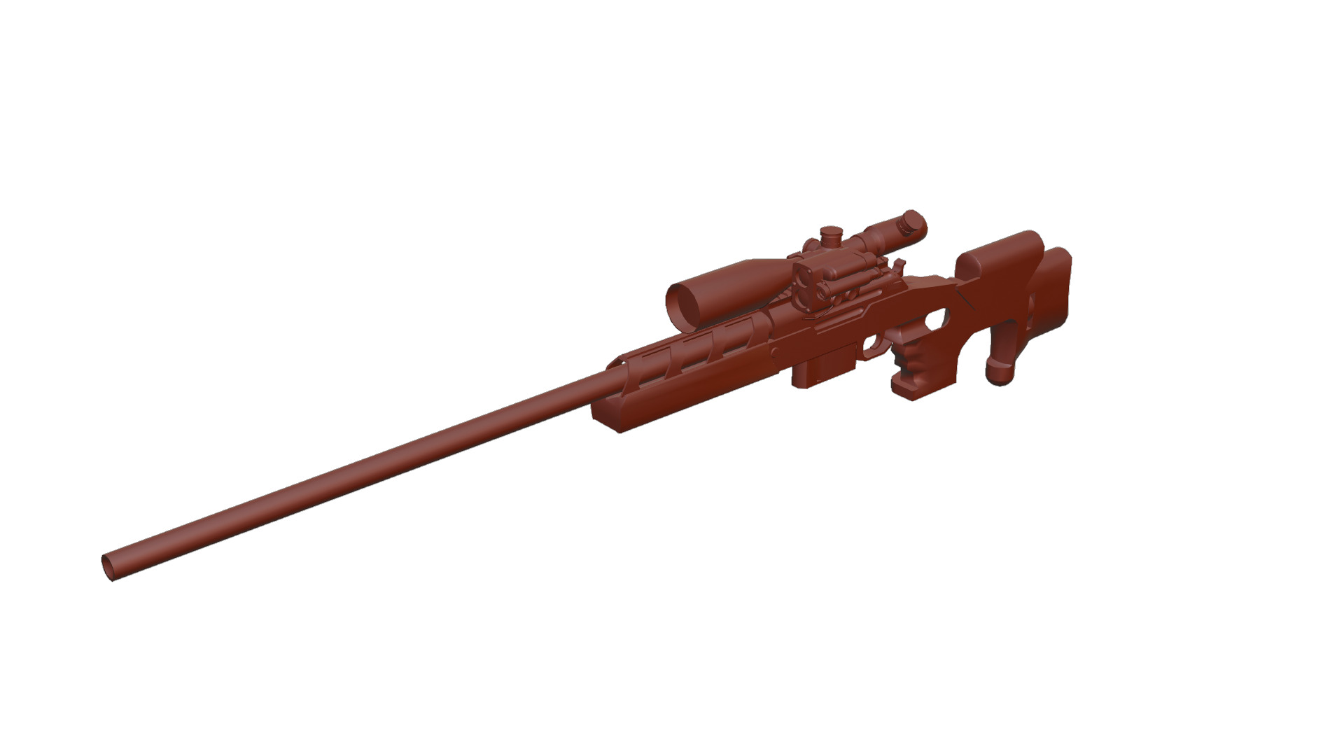 ALPINE SNIPER Rifle Low-poly 3D model_7