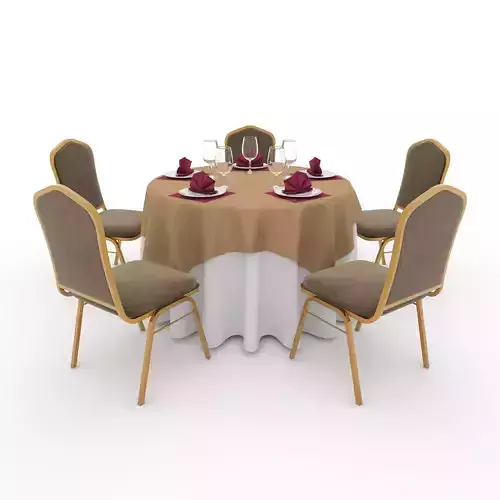 Banquet Table and Chair 02