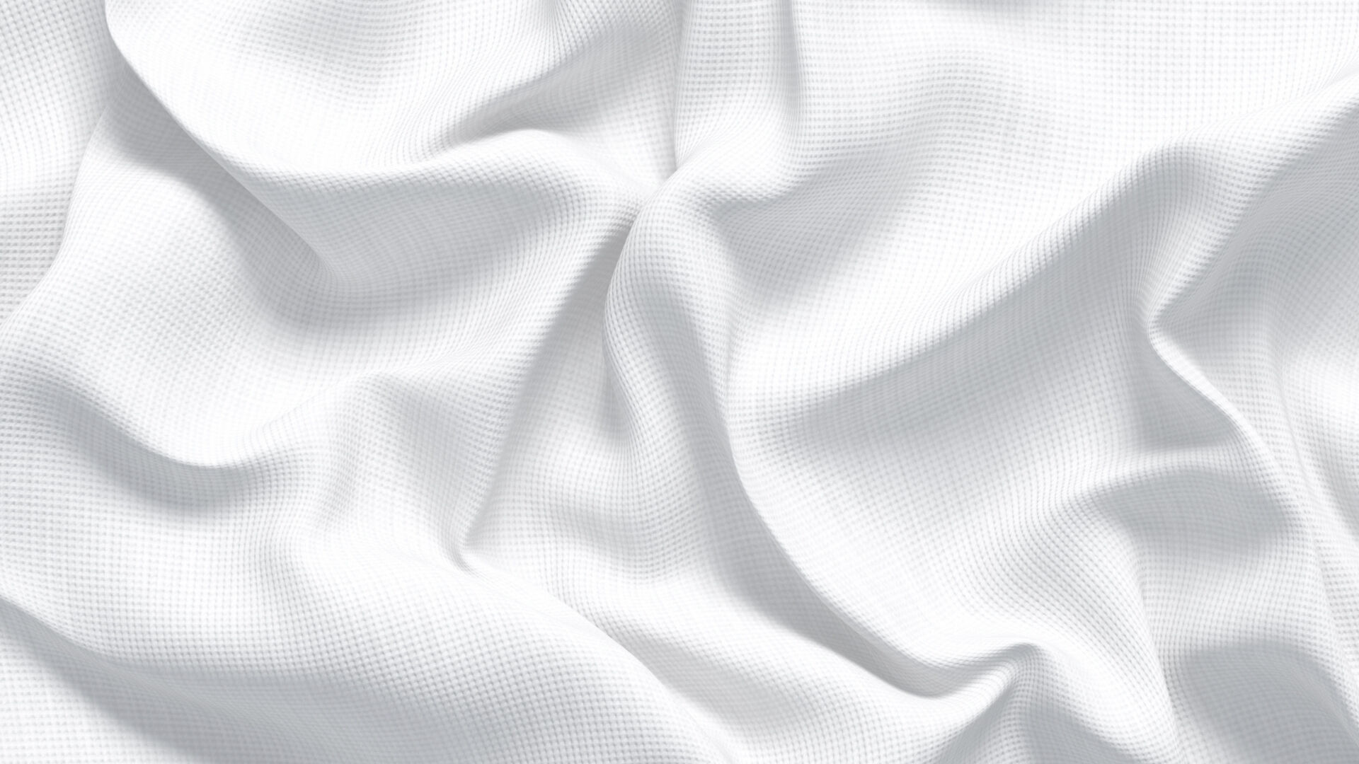 White Crumpled Fabric 4 Types - wrinkled cotton textile set 3D model_5