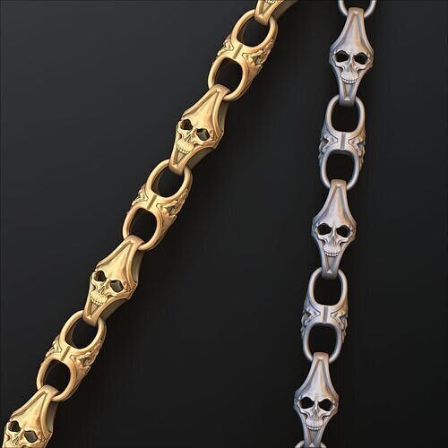 Skull Chain 3D print model