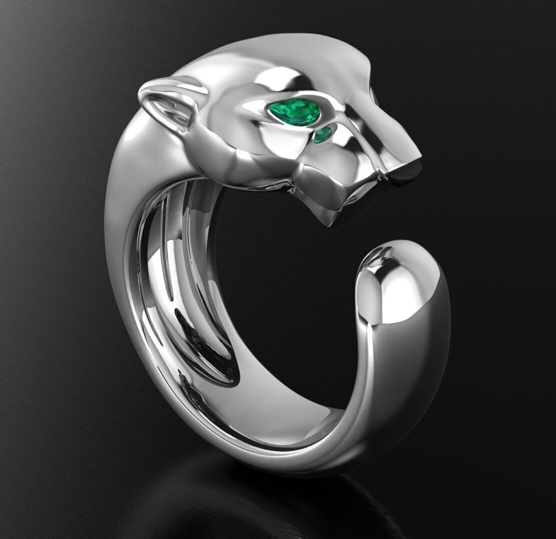 Cartier ring 3DM STL OBJ model for 3D printing and CNC 3D print model_3