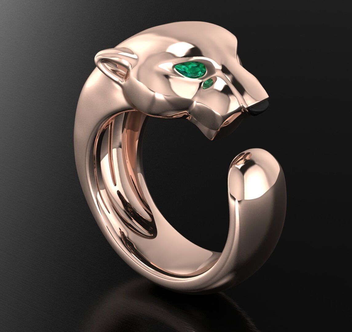 Cartier ring 3DM STL OBJ model for 3D printing and CNC 3D print model_2