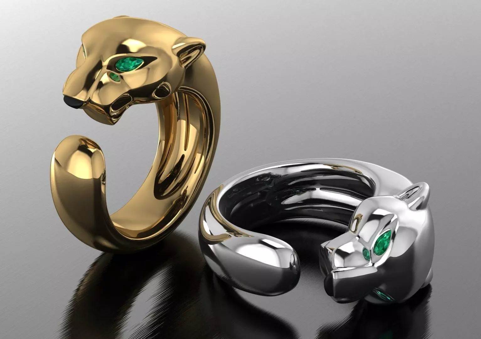 Cartier ring 3DM STL OBJ model for 3D printing and CNC 3D print model_0