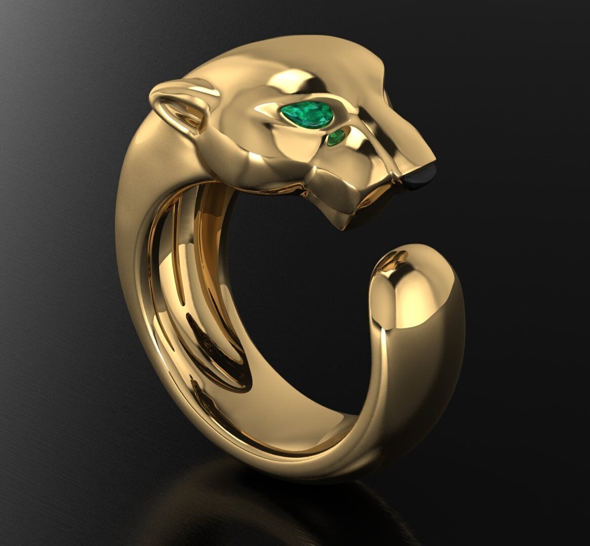 Cartier ring 3DM STL OBJ model for 3D printing and CNC 3D print model_1
