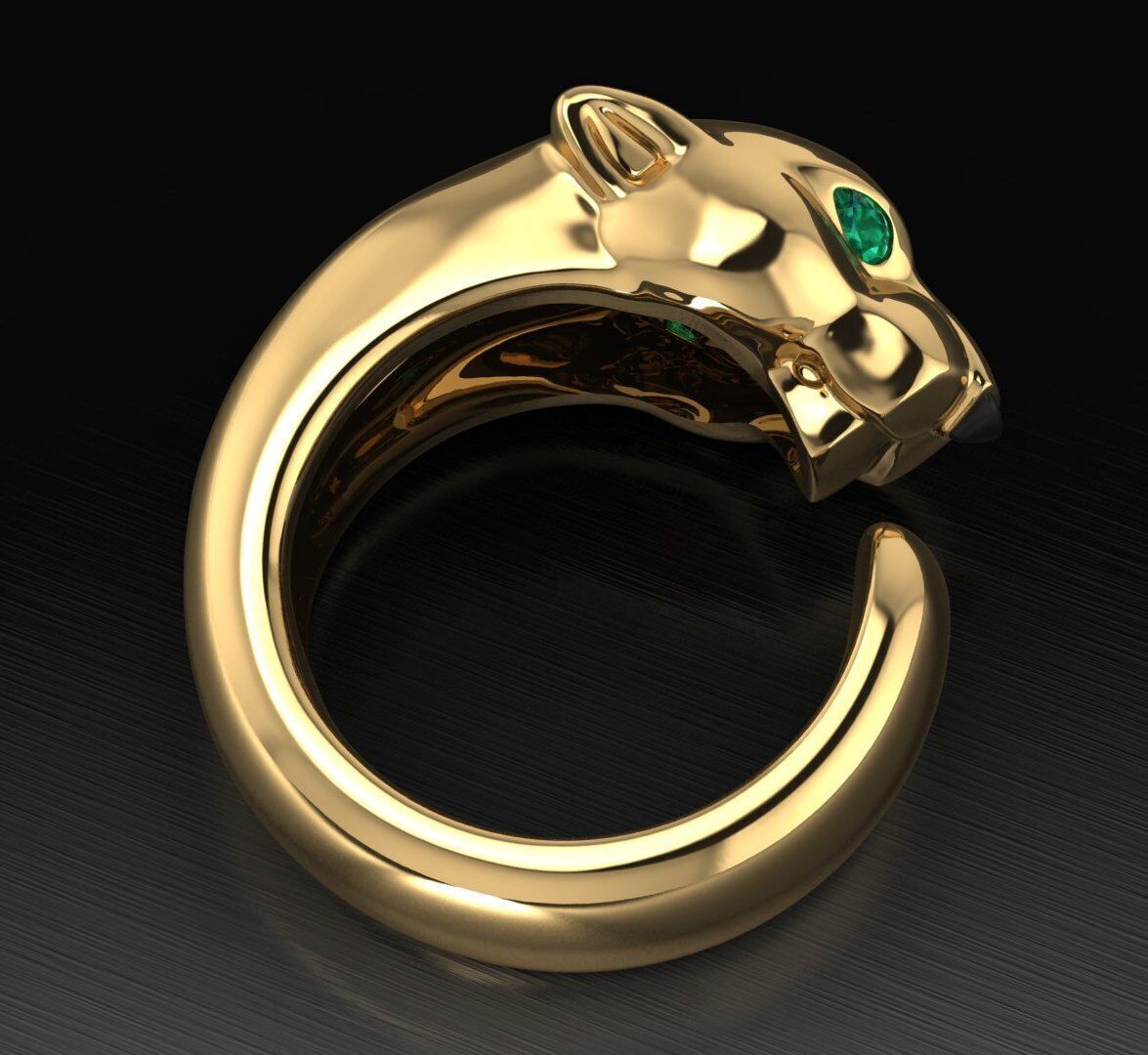 Cartier ring 3DM STL OBJ model for 3D printing and CNC 3D print model_8