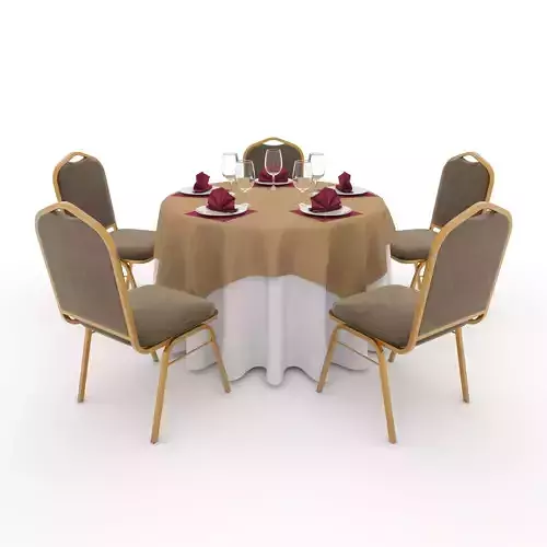 Banquet Table and Chair 03