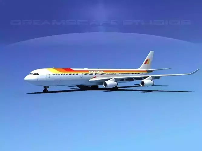Airbus A340-600 Iberia 3D model