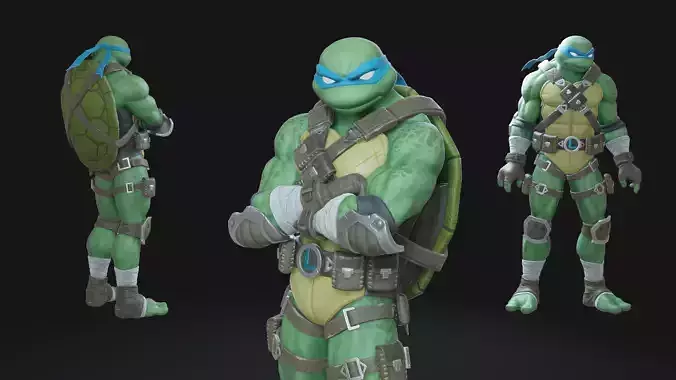 Leonardo Animation-Ready Low-poly 3D model