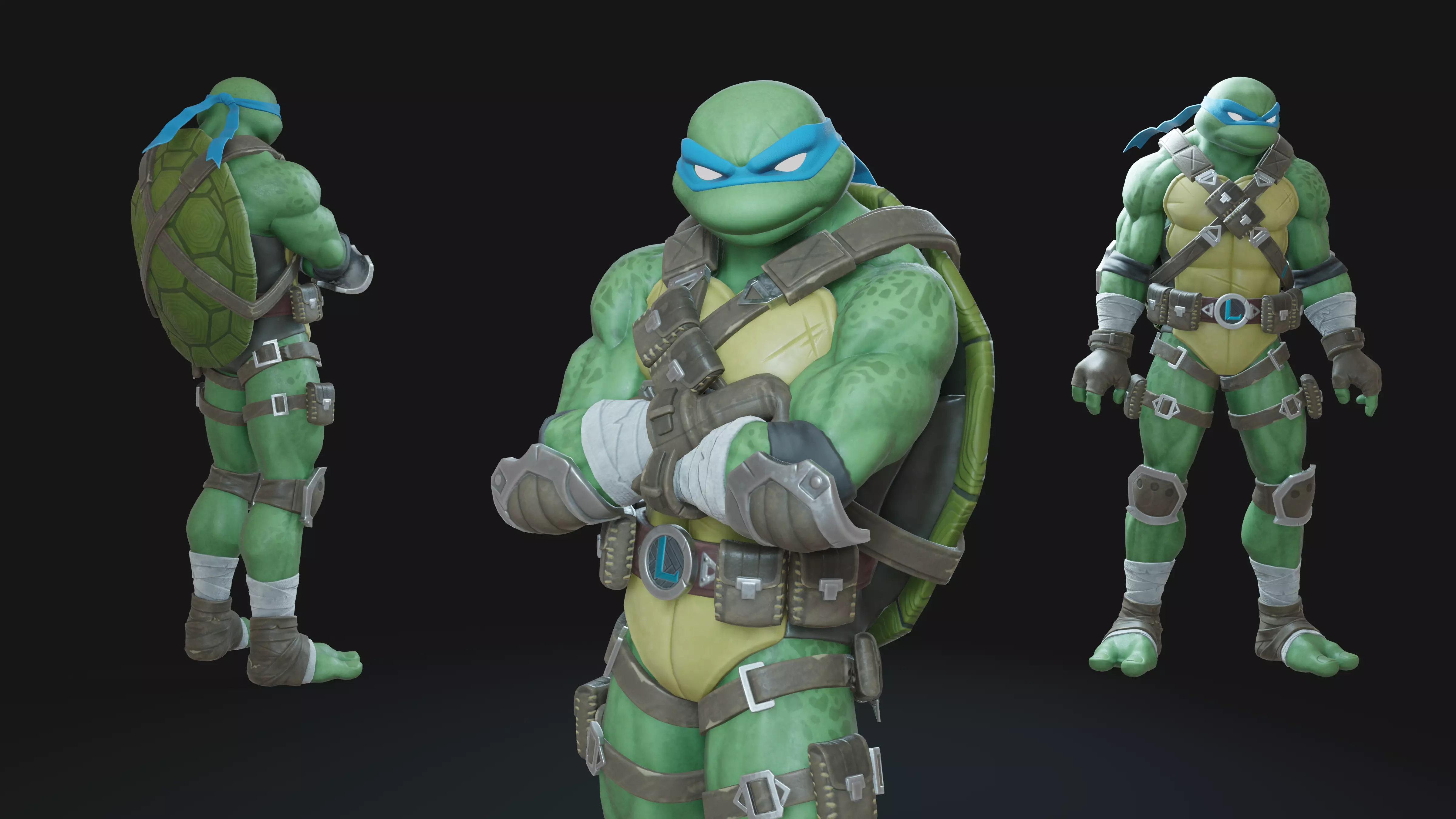 Leonardo Animation-Ready Low-poly 3D model_0