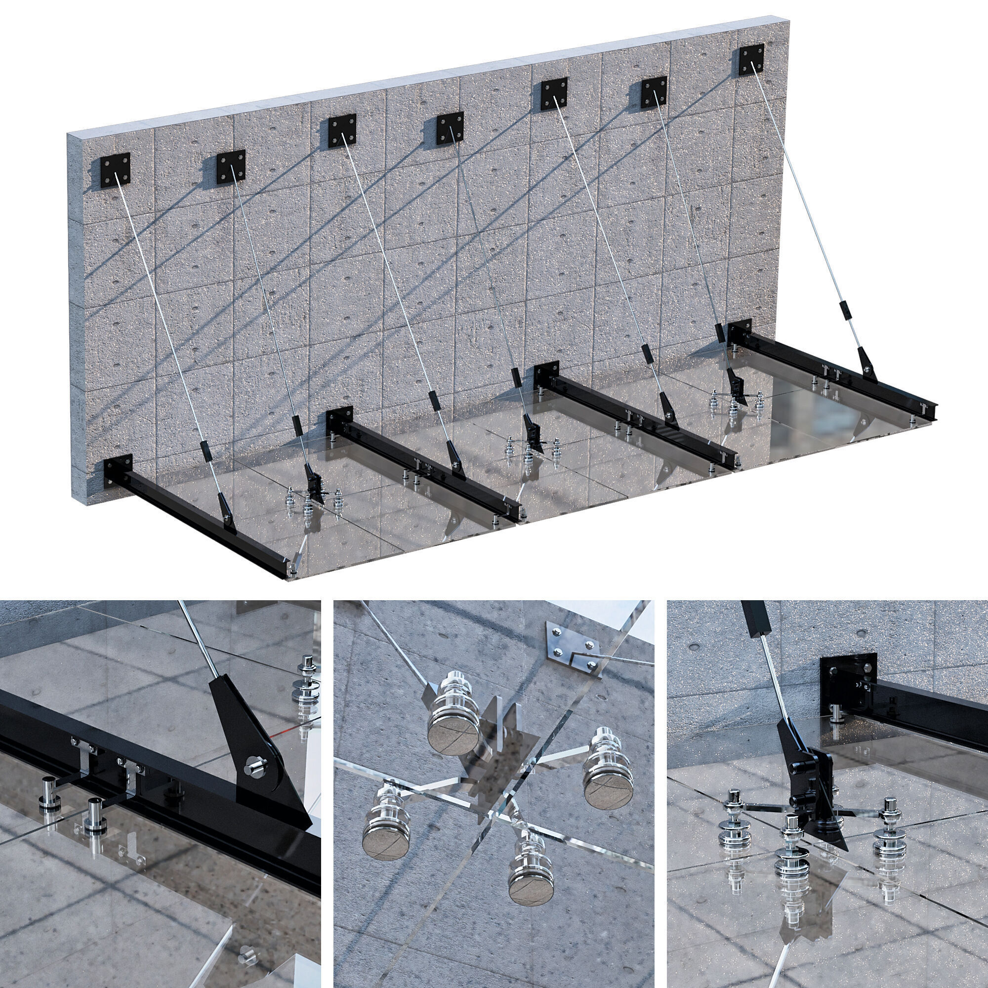 GLASS CANOPY NO4 A 3D model_1