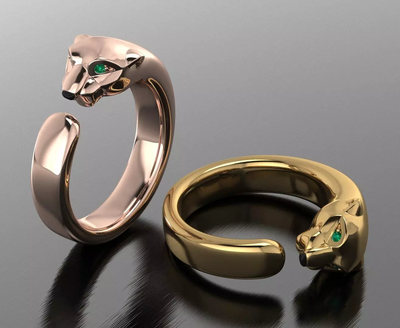 Cartier ring 3DM STL OBJ model for 3D printing and CNC 3D print model_0