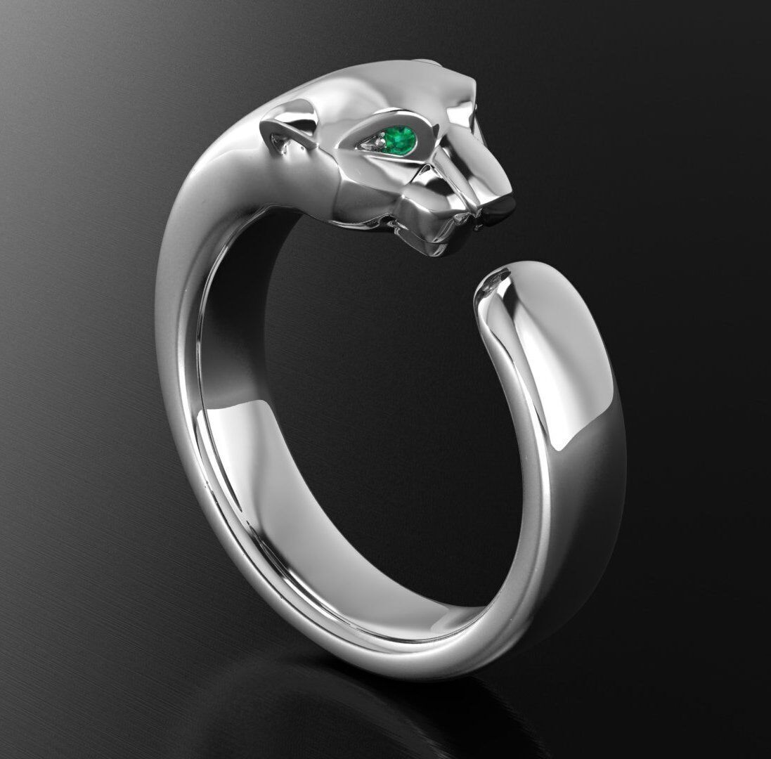 Cartier ring 3DM STL OBJ model for 3D printing and CNC 3D print model_2