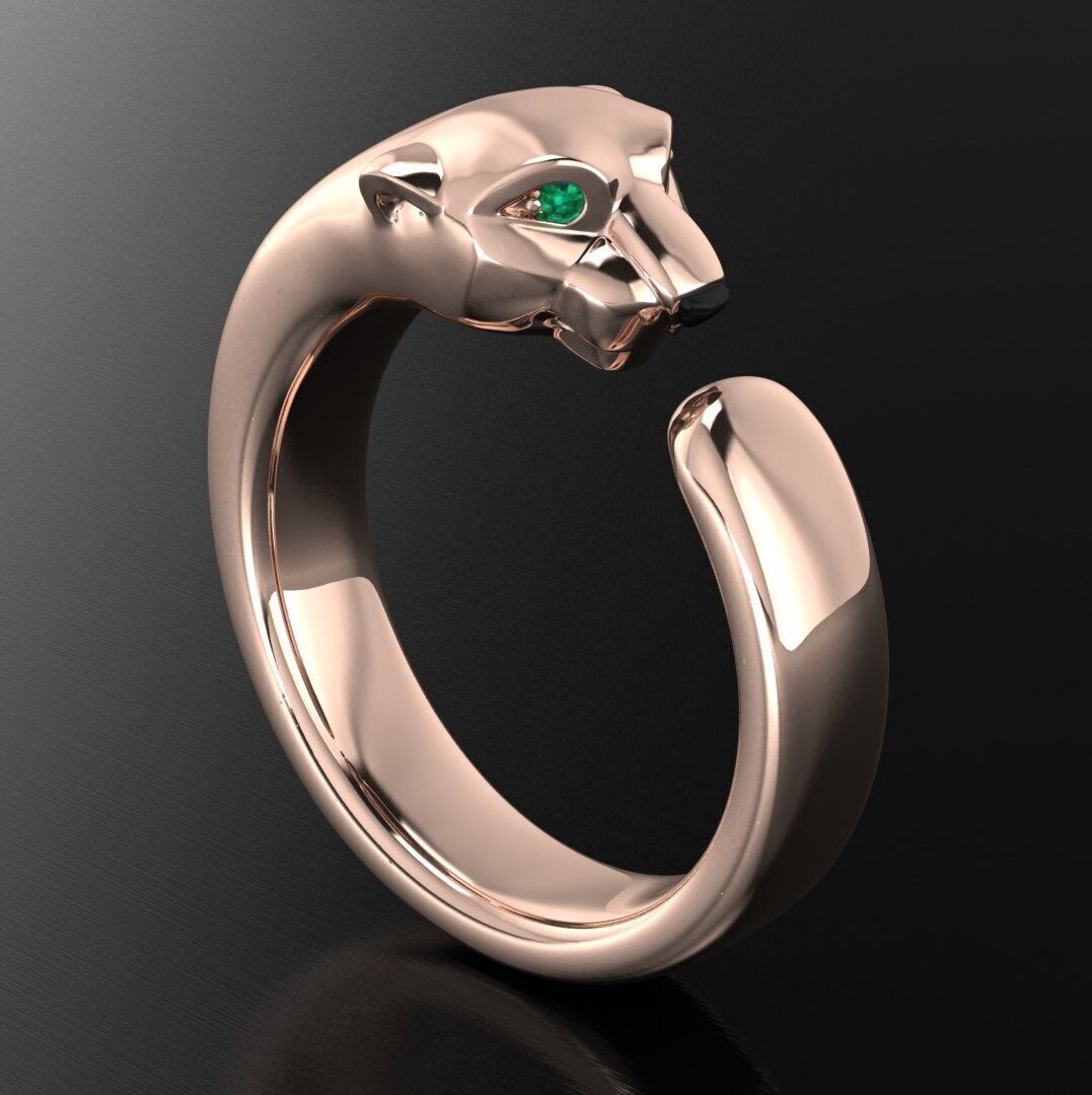 Cartier ring 3DM STL OBJ model for 3D printing and CNC 3D print model_3