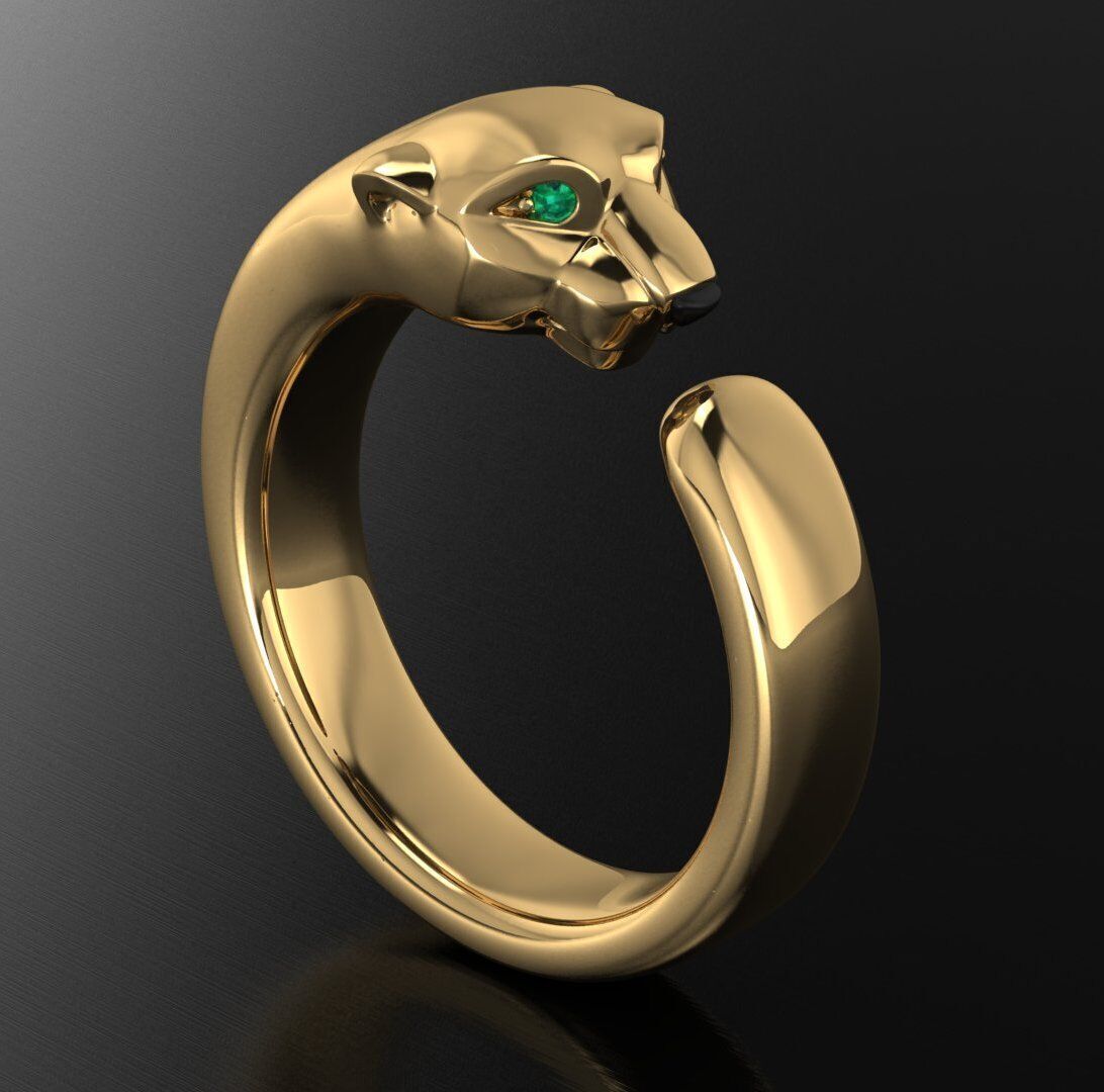 Cartier ring 3DM STL OBJ model for 3D printing and CNC 3D print model_1