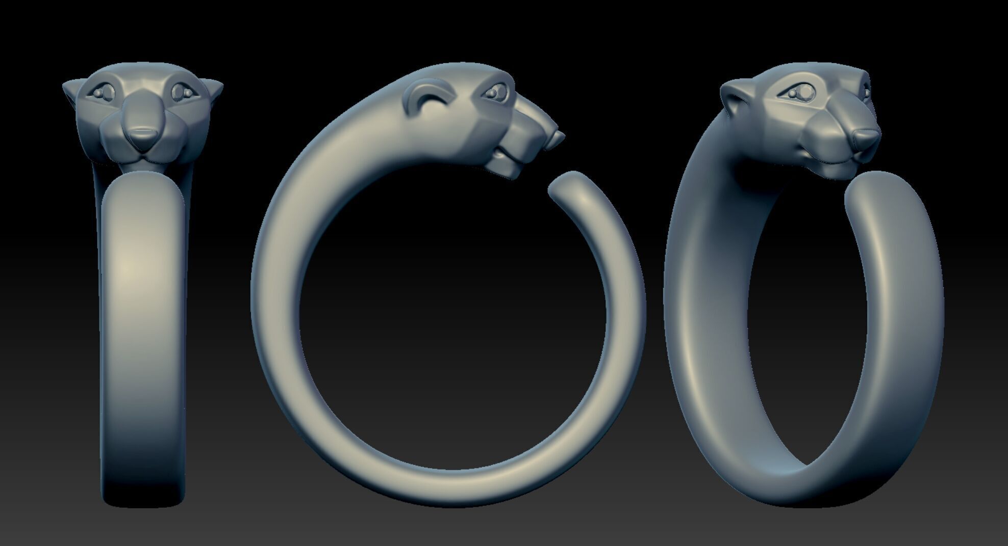 Cartier ring 3DM STL OBJ model for 3D printing and CNC 3D print model_7