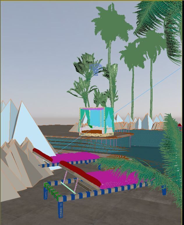 Pool Side 3D model_12