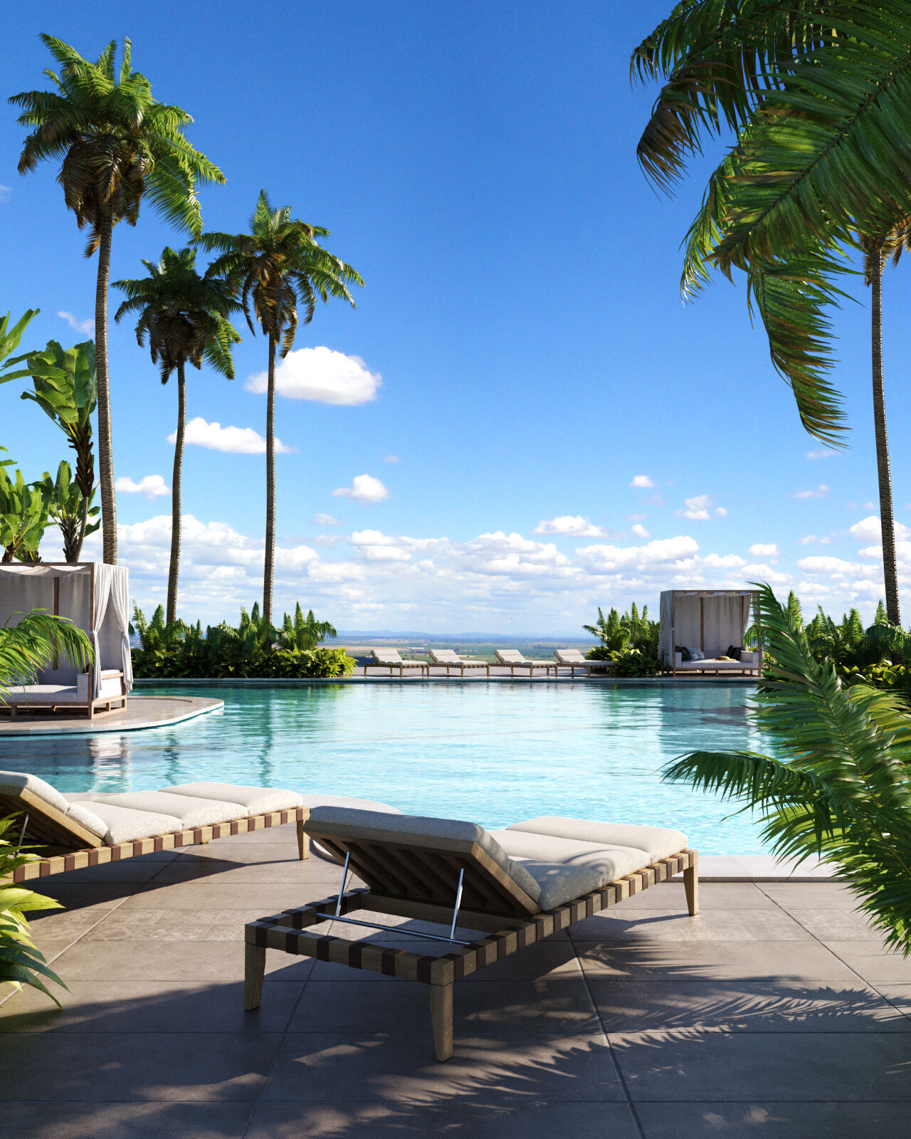 Pool Side 3D model_0