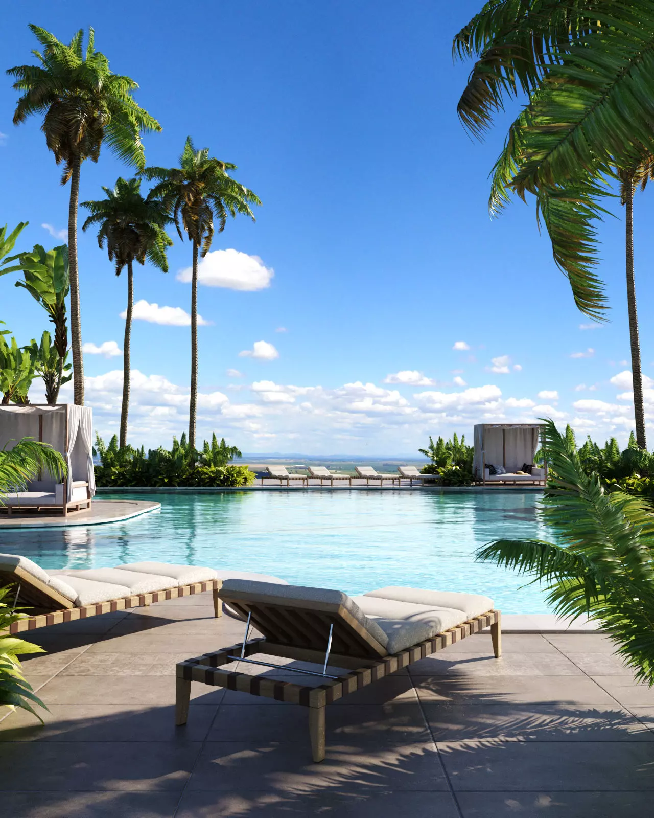 Pool Side 3D model_0