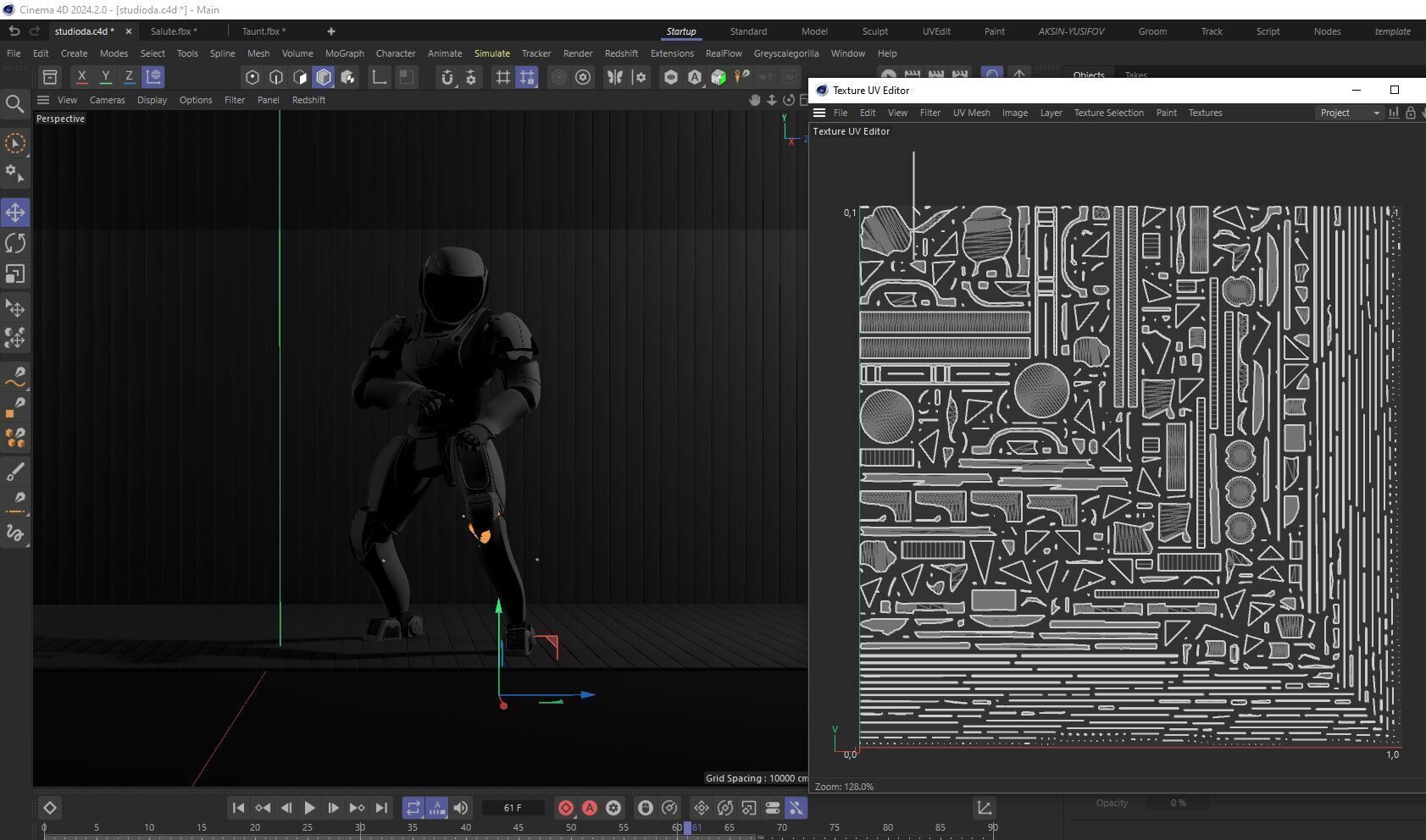 Sci-Fi Humanoid Robot - Vanguard Sentinel Unit Low-poly 3D model_26