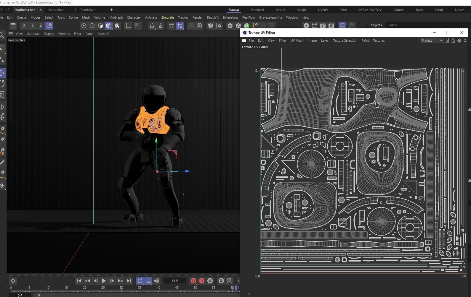 Sci-Fi Humanoid Robot - Vanguard Sentinel Unit Low-poly 3D model_24