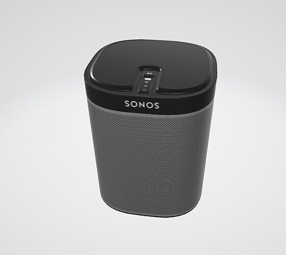 WiFi speaker Low-poly 3D model