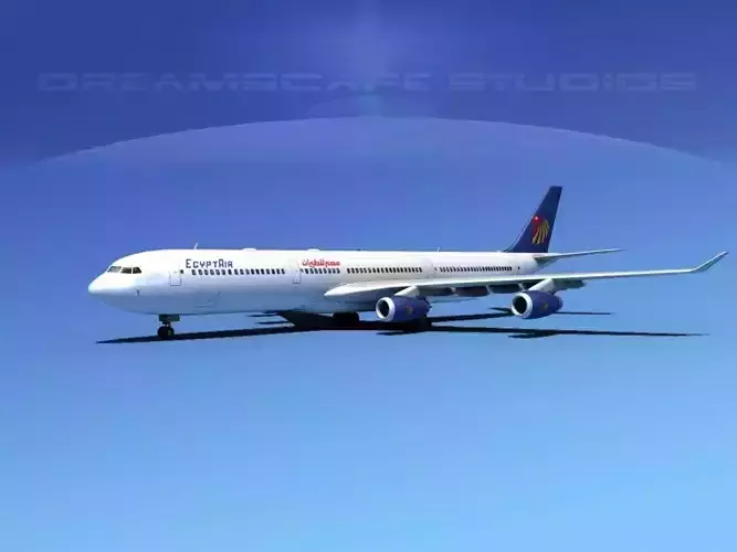 Airbus A340-600 Egypt Air 3D model