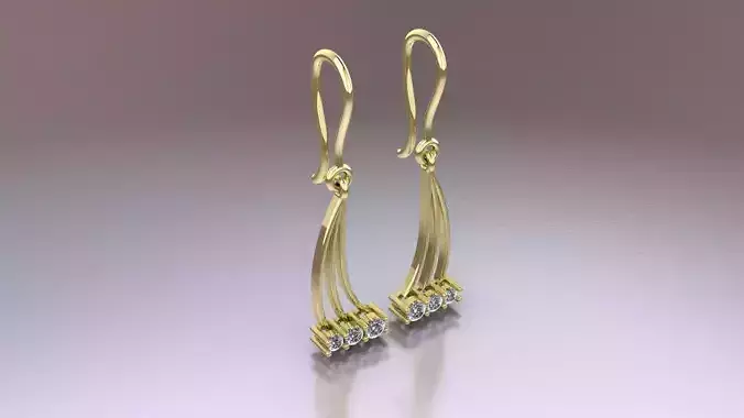  EARRING Jewelery 3D printed model 3D print model