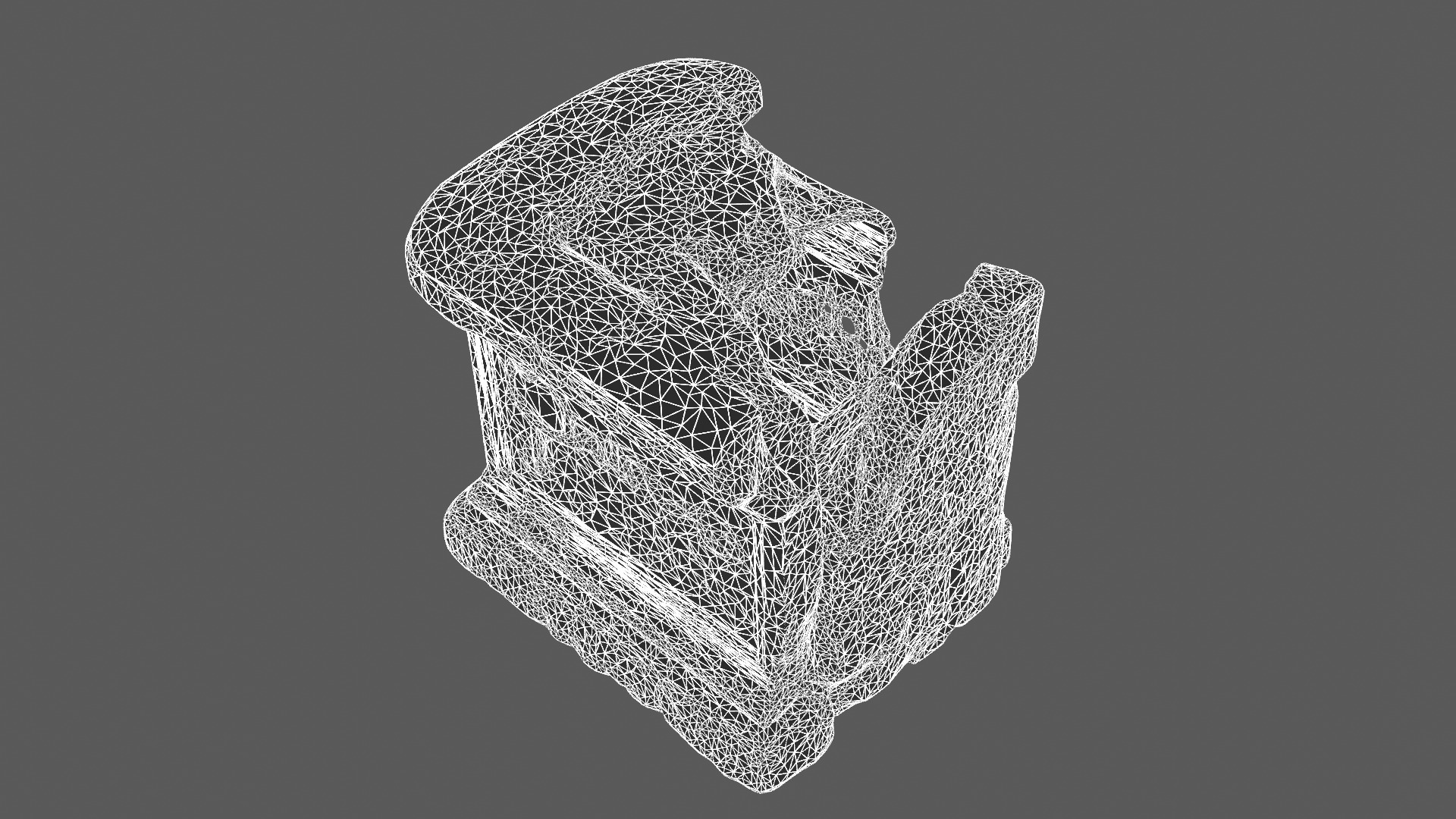 Ancient Moss-Covered Stone Ruin Fragment 3D model_9