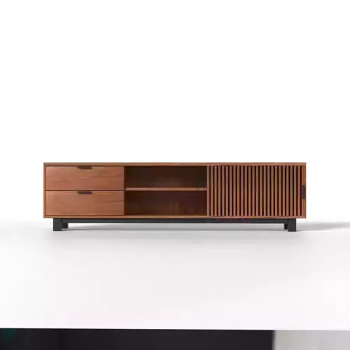 Modern Wood Media Console