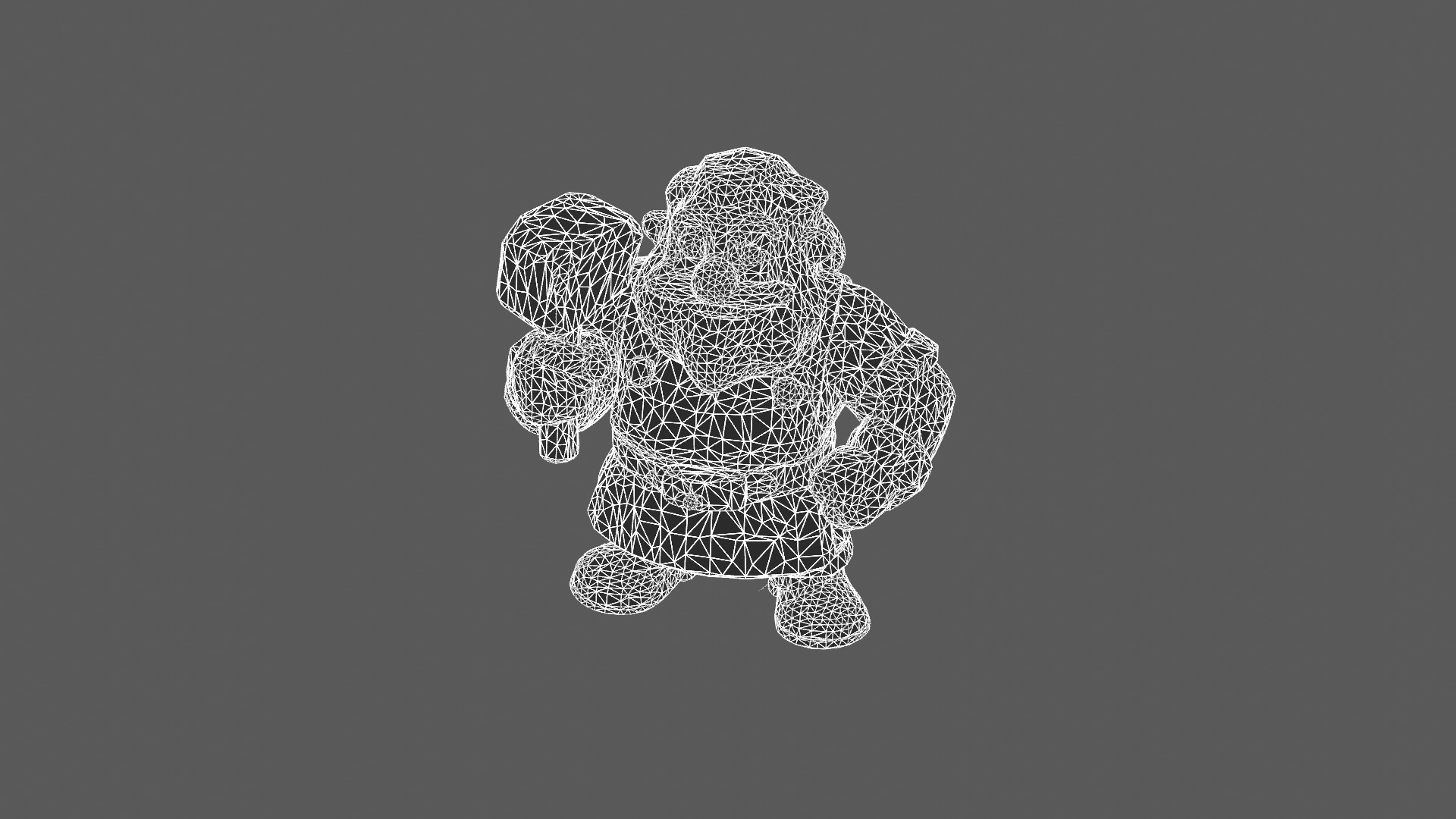 Cartoon Blacksmith Character 3D Model 3D model_6