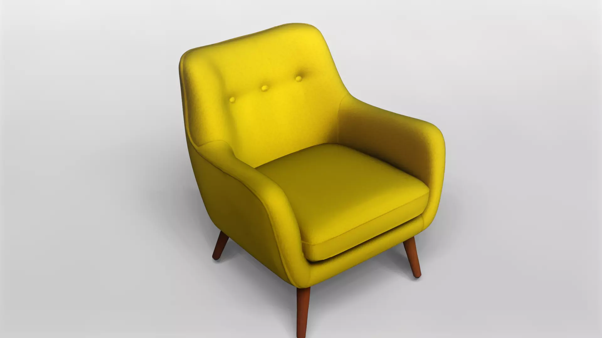 Modern Mid-Century Style Armchair 3D Model 3D model_0