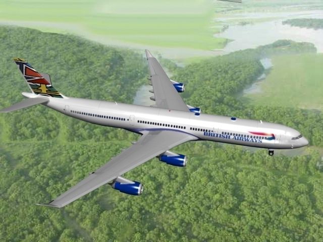 Airbus A340-600 British Airways 3D model_11