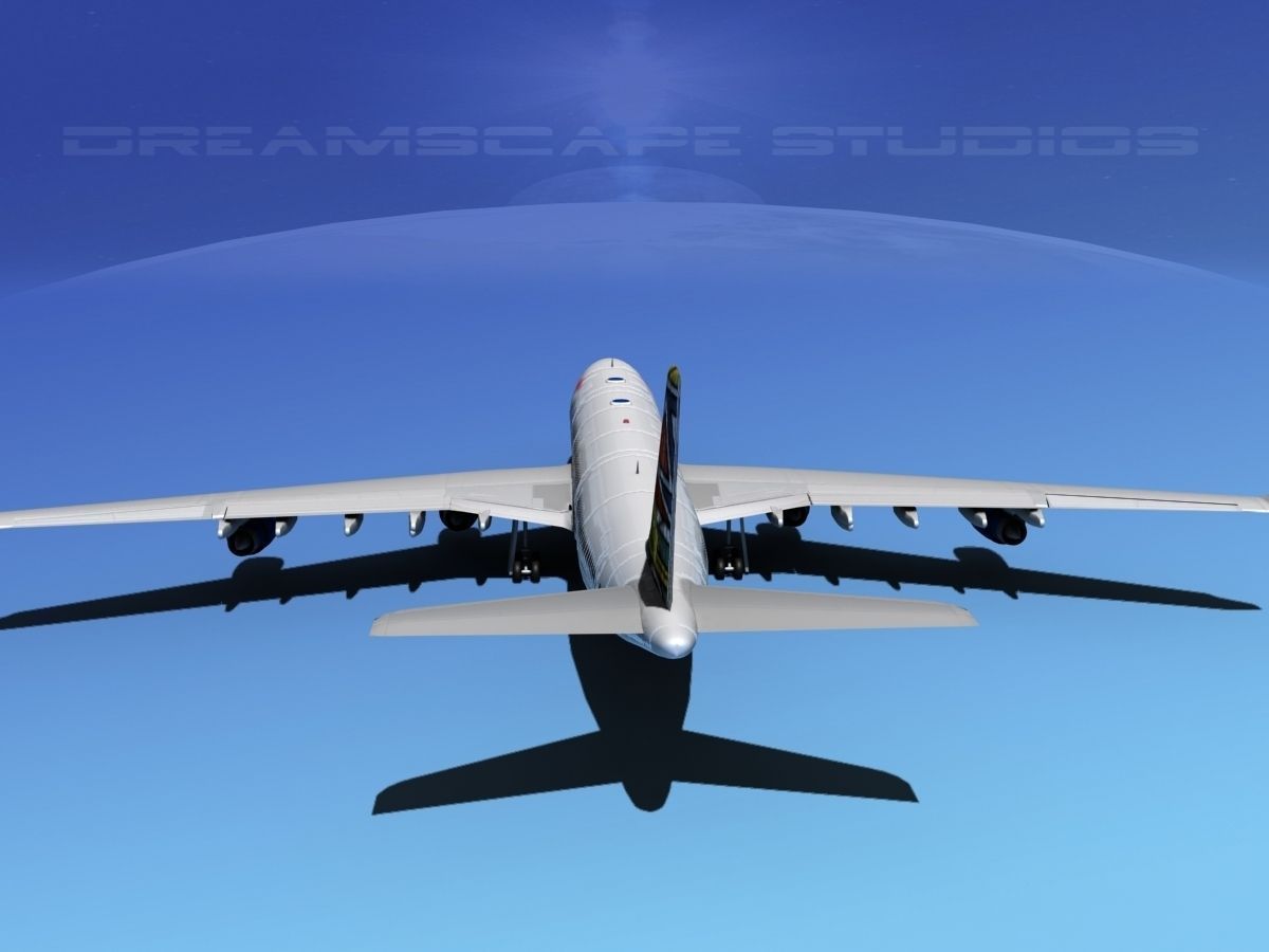 Airbus A340-600 British Airways 3D model_4