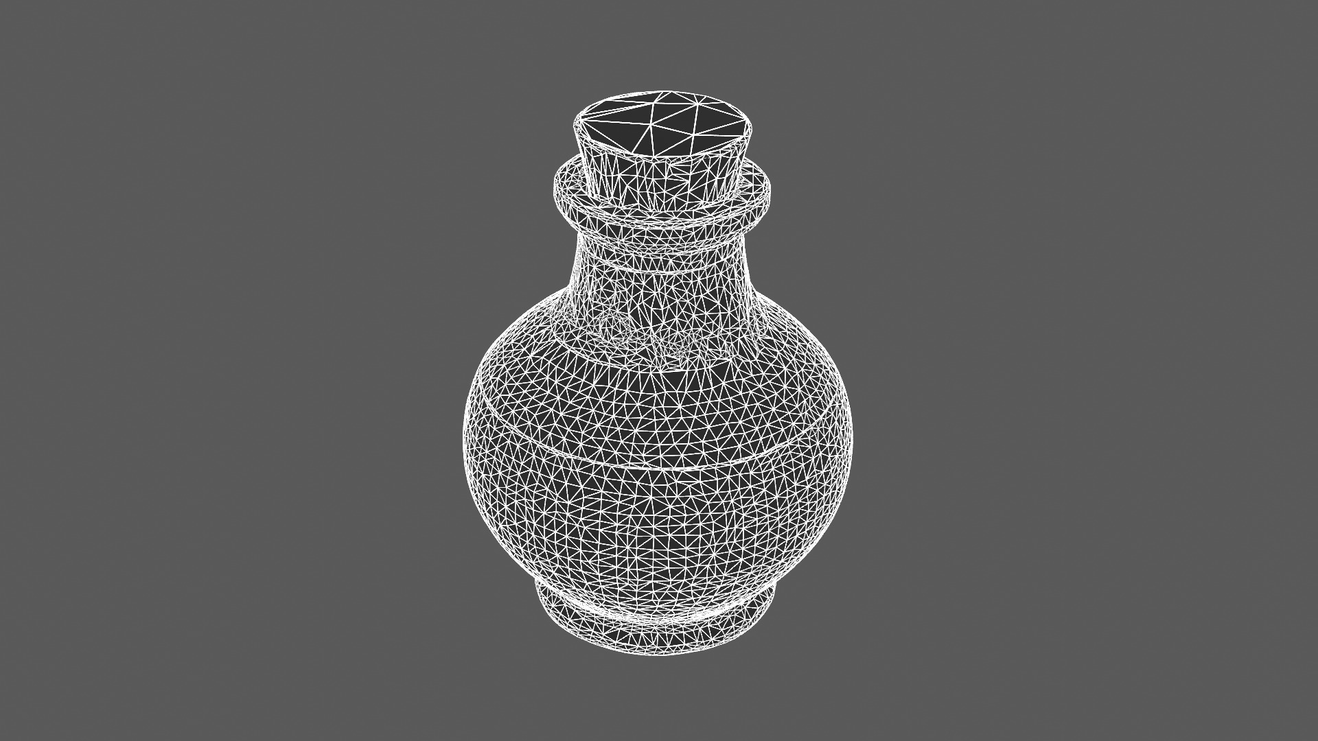 Mystical Purple Potion Bottle 3D model_5