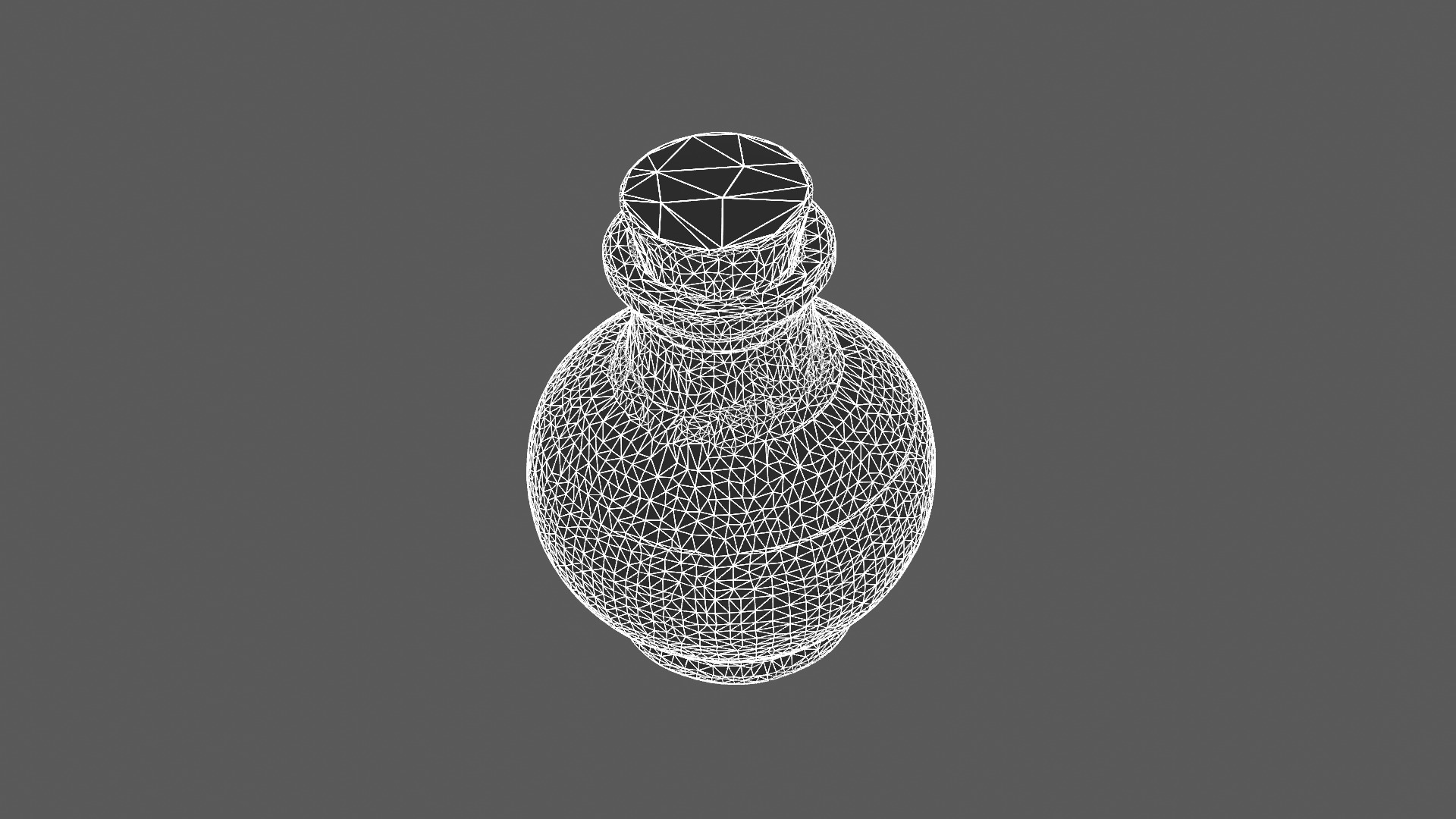 Mystical Purple Potion Bottle 3D model_9