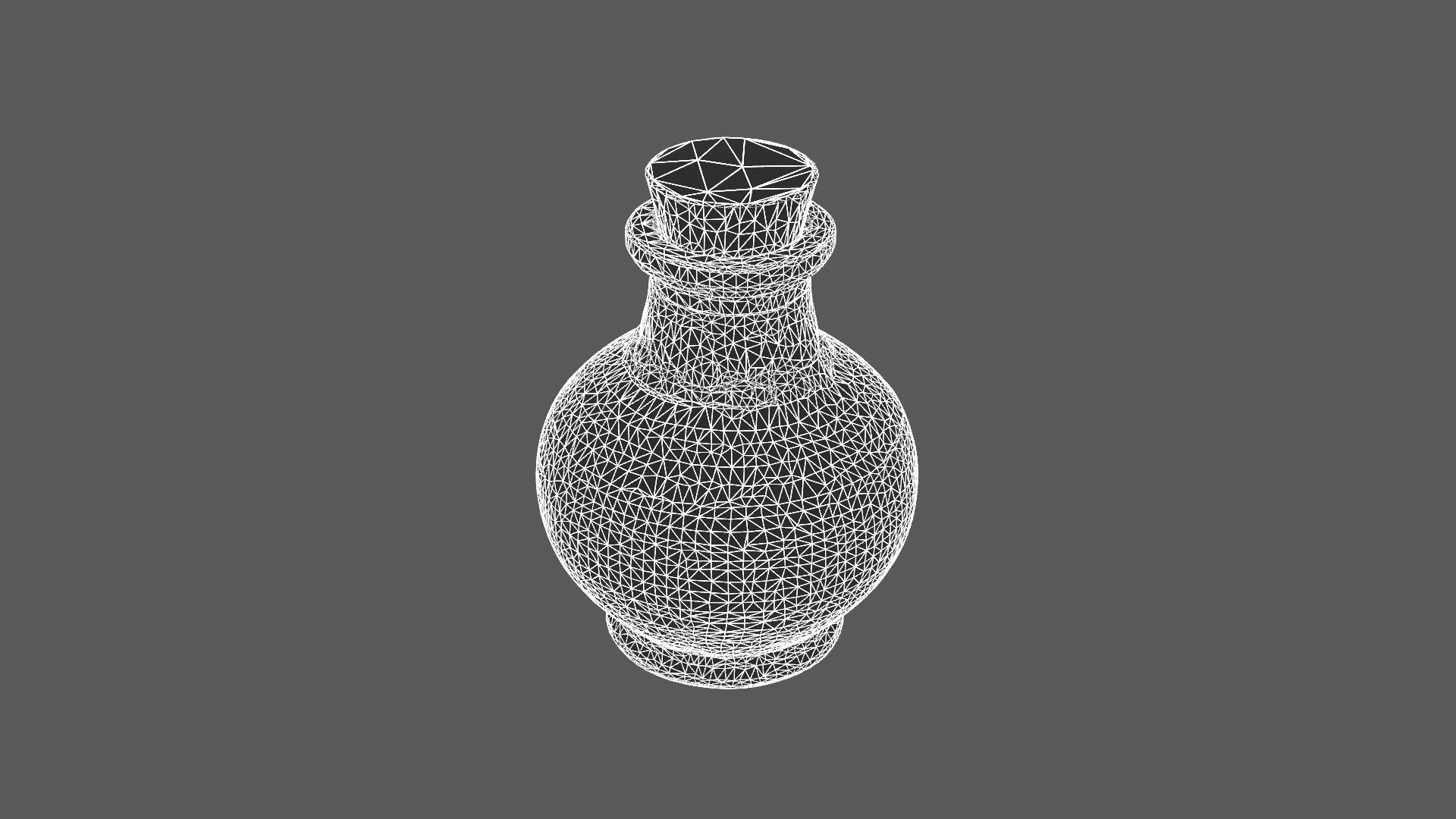 Mystical Purple Potion Bottle 3D model_8