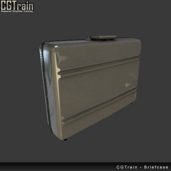 Briefcase with explosives Low-poly 3D model_3