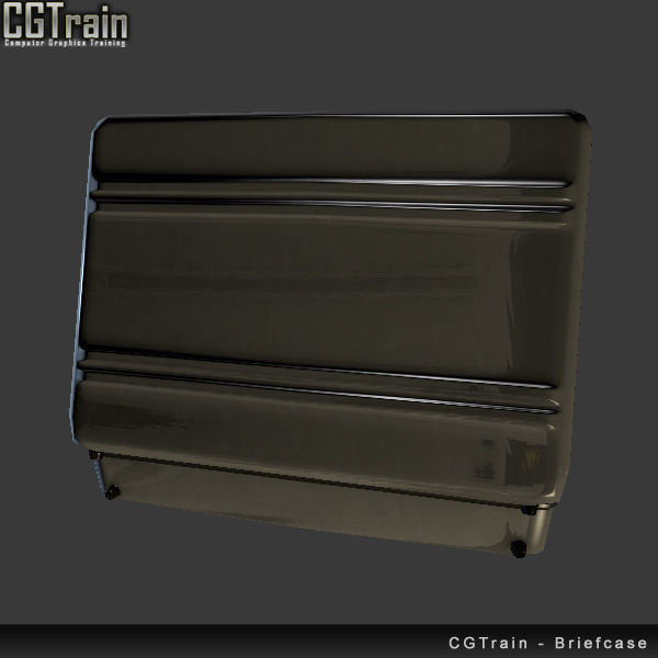 Briefcase with explosives Low-poly 3D model_1