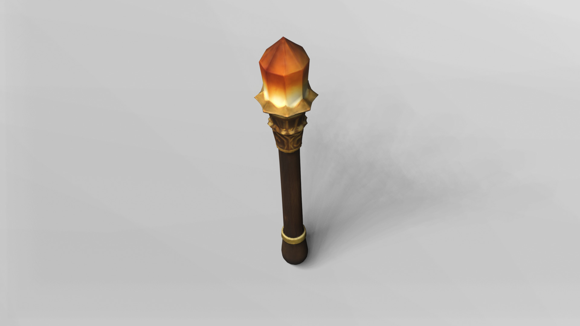 Mystical Crystal Staff 3D Model 3D model_4