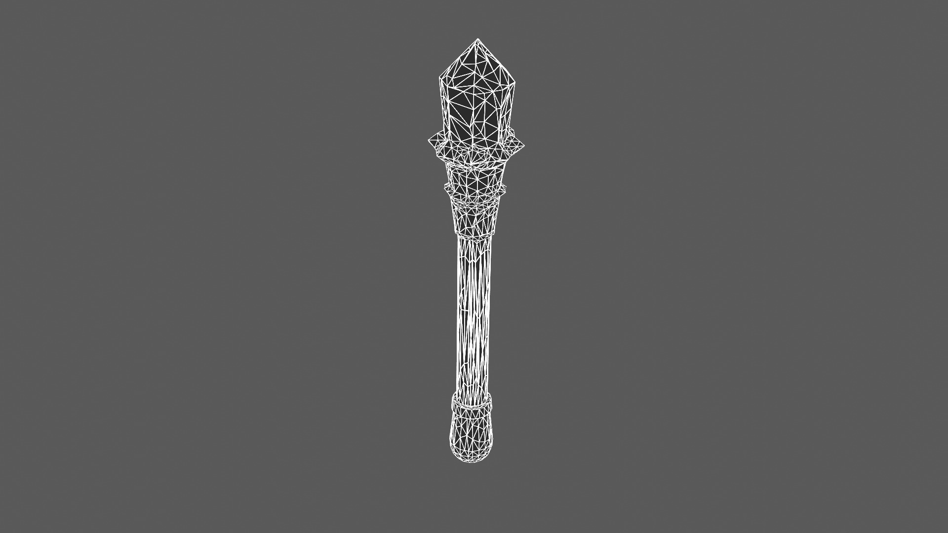 Mystical Crystal Staff 3D Model 3D model_5